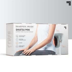 SHARPER IMAGE Compact Shiatsu Massager, Personal Massage for Neck and Back,